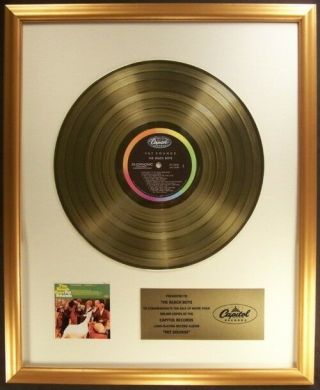 The Beach Boys Pet Sounds Lp Gold Non Riaa Record Award Capitol Records