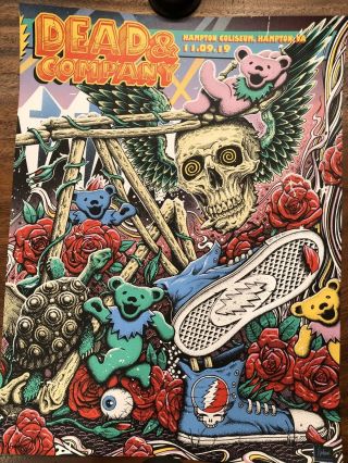 2019 Dead And Company Hampton Vip Poster Limited 11/09/2019