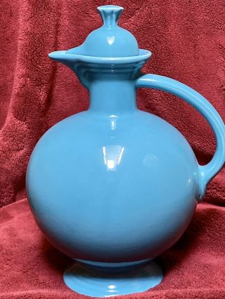 Vintage Homer Laughlin Hlc Fiesta Ware “turquoise” Carafe,