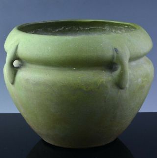 Early Roseville Arts & Crafts Pottery Egypto Matte Green Glaze Planter Pot Vase