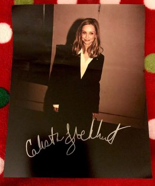 Calista Flockhart Autographed 8x10 Photo Hand Signed Ally Mcbeal Supergirl