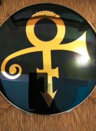 Prince Tambourine From “musicology” Tour.  Prince Love Symbol.  Made By Remo