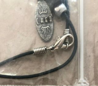 Cher 1992 Love Hurts Tour Rare Pewter Pendant On Leather Rope