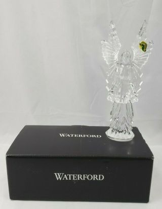 Waterford Lead Crystal Angel Of Light Figurine Sculpture Nativity 8.  5 "