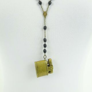 Miranda Lambert UNLABELED Beaded Chain Hanging Small Lighter Necklace 2