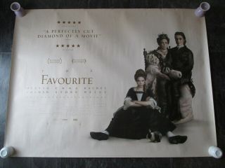 The Favourite Uk Movie Poster Quad Double - Sided 2018 Olivia Colman Rare