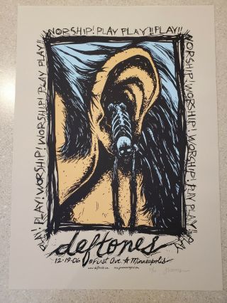 Deftones Minneapolis Mn 12/19/06 Jermaine Rogers Signed And Numbered 27 For 30.