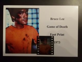 Bruce Lee: Game Of Death 35 Mm Transparency With Framing Card