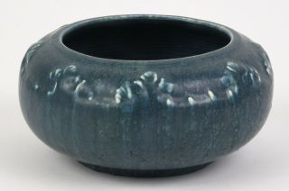 Hampshire Pottery Blue Low Bowl Shape Number 25