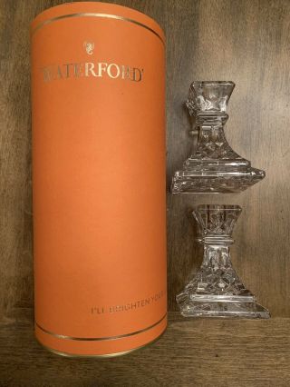 Nib Waterford Crystal - 4 Inch - Lismore Candlestick Holders