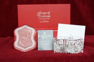Rare Waterford Crystal Songs Of Christmas 2004 Little Drummer Boy Music Box