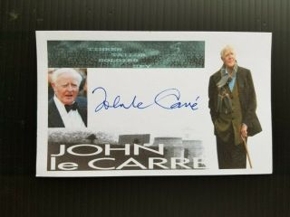 John Le Carre " Tinker Tailor Soldier Spy " Autographed 3x5 Index Card A