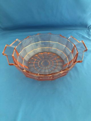 Pink Tea Room Depression Glass Lg 9 - 3/4 " Round Serving Bowl