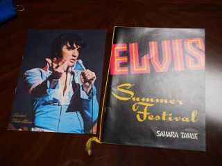 Elvis Presley Sahara Tahoe Gold Tassel Menu & Souvenir Photo Album
