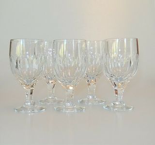 Thomas Webb England Royal Yacht Set Of 5 Claret Wine Glasses