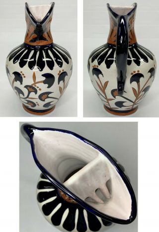 Vintage Icaros Ceramics Rhodes Greece Pitcher Sea Fare Of The Aegean York 3