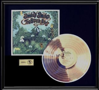 Beach Boys Smilely Smile Rare Gold Record Disc Lp Album Frame