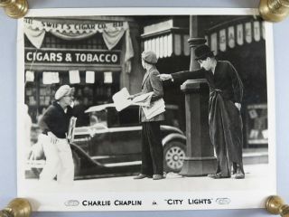 City Lights 1931 Charlie Chaplin Movie Photo Still Lobby Card 3