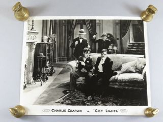 City Lights 1931 Charlie Chaplin Movie Photo Still Lobby Card