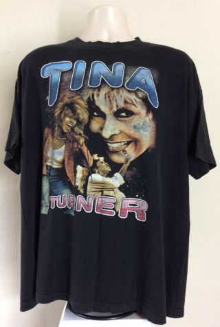 Vtg 2000 Tina Turner Rap Tee Concert T - Shirt Black Xl/xxl Tour