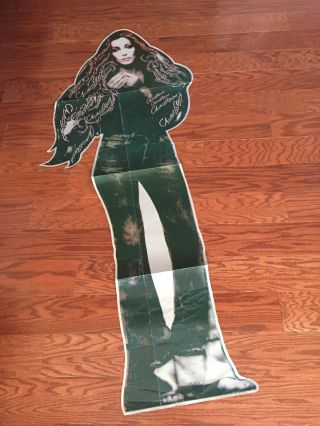 Life Size Cher 1975 Stars Rare Punch Out Promotional Poster - Very Rare