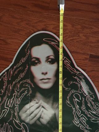 LIFE SIZE Cher 1975 Stars Rare Punch Out Promotional Poster - VERY RARE 2