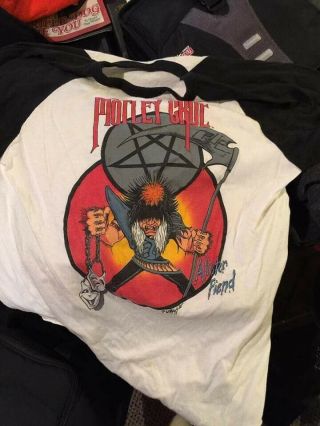 Motley Crue Theatre Pain 1985 - 86 Tour Vintage 3/4 Sleeve Length T - Shirt X - Large