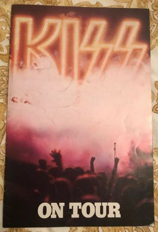 1976 Kiss On Tour Concert Program W/ The Kiss Army Iron On