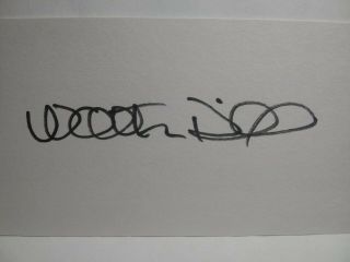 Walter Hill Hand Signed Autograph 3x5 Index Card - The Warriors Director
