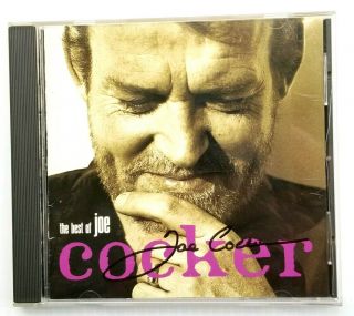 Joe Cocker - Hand Signed Autograph Cd Cover Booklet " The Best Of " Album Rare