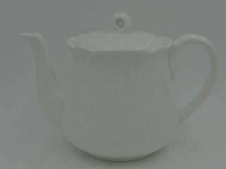 Vintage Shelley Oleander White Teapot 3 Cup