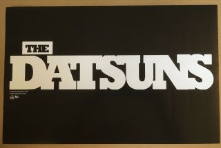 THE DATSUNS Rare 2002 AUTOGRAPHED SIGNED PROMO POSTER of Self Titled CD USA 2