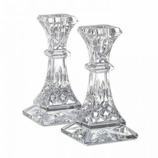 Waterford Crystal Lismore 6 " Candle Holder Candlesticks