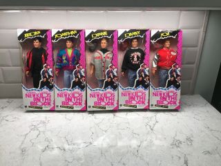 Complete Set Of 5 1990 Kids On The Block 12 " Figure Dolls Nbo