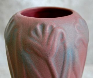 Van Briggle Pottery 10” Vase 503,  Mulberry,  Circa 1930 7