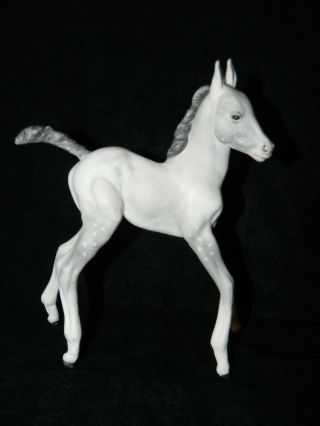 Boehm Porcelain Dapple Grey Horse Colt Foal Figurine