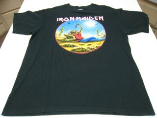 Iron Maiden Somewhere Back In Time 2008 Dated Texas Concert Tour T Shirt