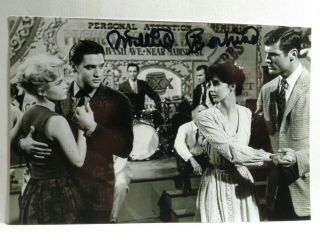 Millie Perkins Hand Signed 4x6 Photo With Elvis Presley - Wild In The Country