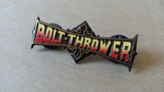 1991 Bolt Thrower Enamel " Realm Of Chaos " Logo Badge /