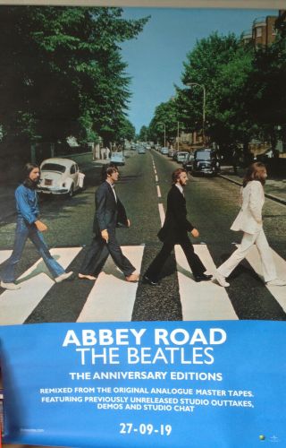 Music Poster: The Beatles Abbey Road Anniversary Editions Album 27/09/2019