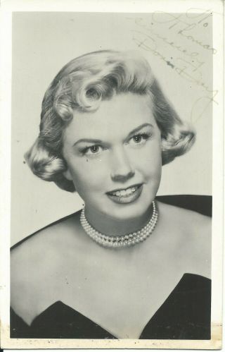 Doris Day Vintage 4 " X 6 " Hand Signed Autographed Photo