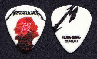 Metallica James Hetfield Hong Kong 1/20/17 Guitar Pick - 2017 Worldwired Tour