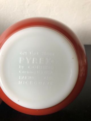 Rare Pyrex Earthtones Red Rust HTF 401 Mixing Bowl 3
