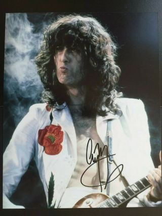 Led Zeppelin Signed By Jimmy Page 10x8 Fantastic Item With