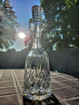 Vintage Waterford Hand - Cut Crystal Lismore Wine Decanter - Ireland - Made