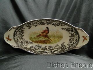 Spode Woodland Pheasant Game Bird: Bread Tray / Serving Bowl,  15 ",  Box
