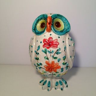 Alvino Bagni Italian Ceramic Art Pottery Owl