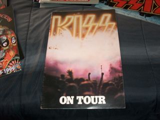Kiss On Tour Book 1976 Complete W/iron On Transfer Very Good