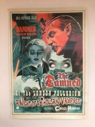 The Damned A Night Of A Thousand Vampires London Palladium Official Poster