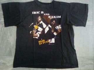 Vintage Eric B And Rakim T - Shirt Lrg Paid In Full Circa 1987 Mega Rare Hip Hop